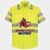 Men's High Visibility Safety Short Sleeve Work Shirt Thumbnail