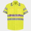 Men's High Visibility Safety Short Sleeve Work Shirt Thumbnail