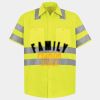 Men's High Visibility Safety Short Sleeve Work Shirt Thumbnail