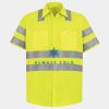 Men's High Visibility Safety Short Sleeve Work Shirt Thumbnail