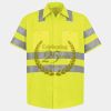 Men's High Visibility Safety Short Sleeve Work Shirt Thumbnail