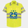 Men's High Visibility Safety Short Sleeve Work Shirt Thumbnail