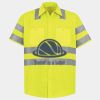 Men's High Visibility Safety Short Sleeve Work Shirt Thumbnail