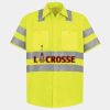 Men's High Visibility Safety Short Sleeve Work Shirt Thumbnail