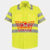 Men's High Visibility Safety Short Sleeve Work Shirt Thumbnail