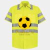 Men's High Visibility Safety Short Sleeve Work Shirt Thumbnail