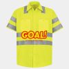 Men's High Visibility Safety Short Sleeve Work Shirt Thumbnail