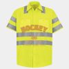 Men's High Visibility Safety Short Sleeve Work Shirt Thumbnail