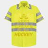 Men's High Visibility Safety Short Sleeve Work Shirt Thumbnail