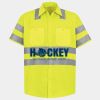 Men's High Visibility Safety Short Sleeve Work Shirt Thumbnail