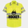 Men's High Visibility Safety Short Sleeve Work Shirt Thumbnail