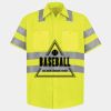 Men's High Visibility Safety Short Sleeve Work Shirt Thumbnail