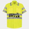 Men's High Visibility Safety Short Sleeve Work Shirt Thumbnail