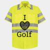 Men's High Visibility Safety Short Sleeve Work Shirt Thumbnail