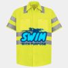 Men's High Visibility Safety Short Sleeve Work Shirt Thumbnail