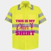 Men's High Visibility Safety Short Sleeve Work Shirt Thumbnail