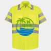 Men's High Visibility Safety Short Sleeve Work Shirt Thumbnail