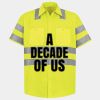 Men's High Visibility Safety Short Sleeve Work Shirt Thumbnail