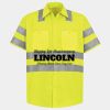 Men's High Visibility Safety Short Sleeve Work Shirt Thumbnail