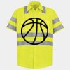 Men's High Visibility Safety Short Sleeve Work Shirt Thumbnail