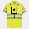 Men's High Visibility Safety Short Sleeve Work Shirt Thumbnail