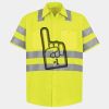 Men's High Visibility Safety Short Sleeve Work Shirt Thumbnail