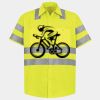 Men's High Visibility Safety Short Sleeve Work Shirt Thumbnail