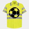 Men's High Visibility Safety Short Sleeve Work Shirt Thumbnail
