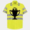 Men's High Visibility Safety Short Sleeve Work Shirt Thumbnail
