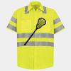 Men's High Visibility Safety Short Sleeve Work Shirt Thumbnail