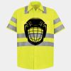 Men's High Visibility Safety Short Sleeve Work Shirt Thumbnail