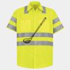 Men's High Visibility Safety Short Sleeve Work Shirt Thumbnail