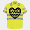 Men's High Visibility Safety Short Sleeve Work Shirt Thumbnail