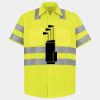 Men's High Visibility Safety Short Sleeve Work Shirt Thumbnail