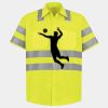 Men's High Visibility Safety Short Sleeve Work Shirt Thumbnail