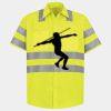 Men's High Visibility Safety Short Sleeve Work Shirt Thumbnail