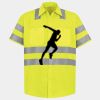 Men's High Visibility Safety Short Sleeve Work Shirt Thumbnail