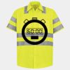 Men's High Visibility Safety Short Sleeve Work Shirt Thumbnail