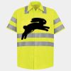 Men's High Visibility Safety Short Sleeve Work Shirt Thumbnail