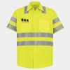 Men's High Visibility Safety Short Sleeve Work Shirt Thumbnail