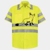 Men's High Visibility Safety Short Sleeve Work Shirt Thumbnail