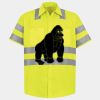 Men's High Visibility Safety Short Sleeve Work Shirt Thumbnail