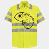 Men's High Visibility Safety Short Sleeve Work Shirt Thumbnail