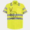 Men's High Visibility Safety Short Sleeve Work Shirt Thumbnail