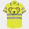 Men's High Visibility Safety Short Sleeve Work Shirt Thumbnail