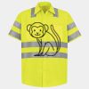 Men's High Visibility Safety Short Sleeve Work Shirt Thumbnail