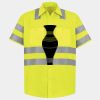 Men's High Visibility Safety Short Sleeve Work Shirt Thumbnail