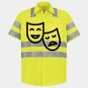 Men's High Visibility Safety Short Sleeve Work Shirt Thumbnail
