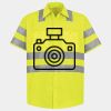 Men's High Visibility Safety Short Sleeve Work Shirt Thumbnail