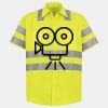 Men's High Visibility Safety Short Sleeve Work Shirt Thumbnail